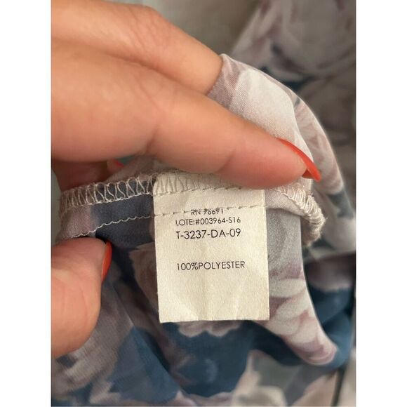 Atina Cristina rose print Kimono with fringe made in the U.S. one size Goth, rom - Picture 4 of 6